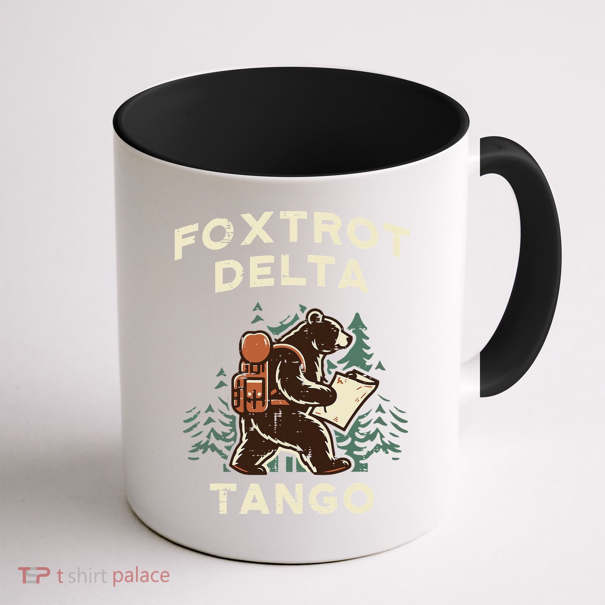 Protest Foxtrot Delta Tango Bear Resist Anti Women Coffee Mug
