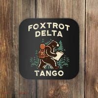 Protest Foxtrot Delta Tango Bear Resist Anti Women Coaster thumb 0