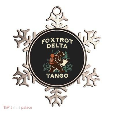 Protest Foxtrot Delta Tango Bear Resist Anti Women Ornament