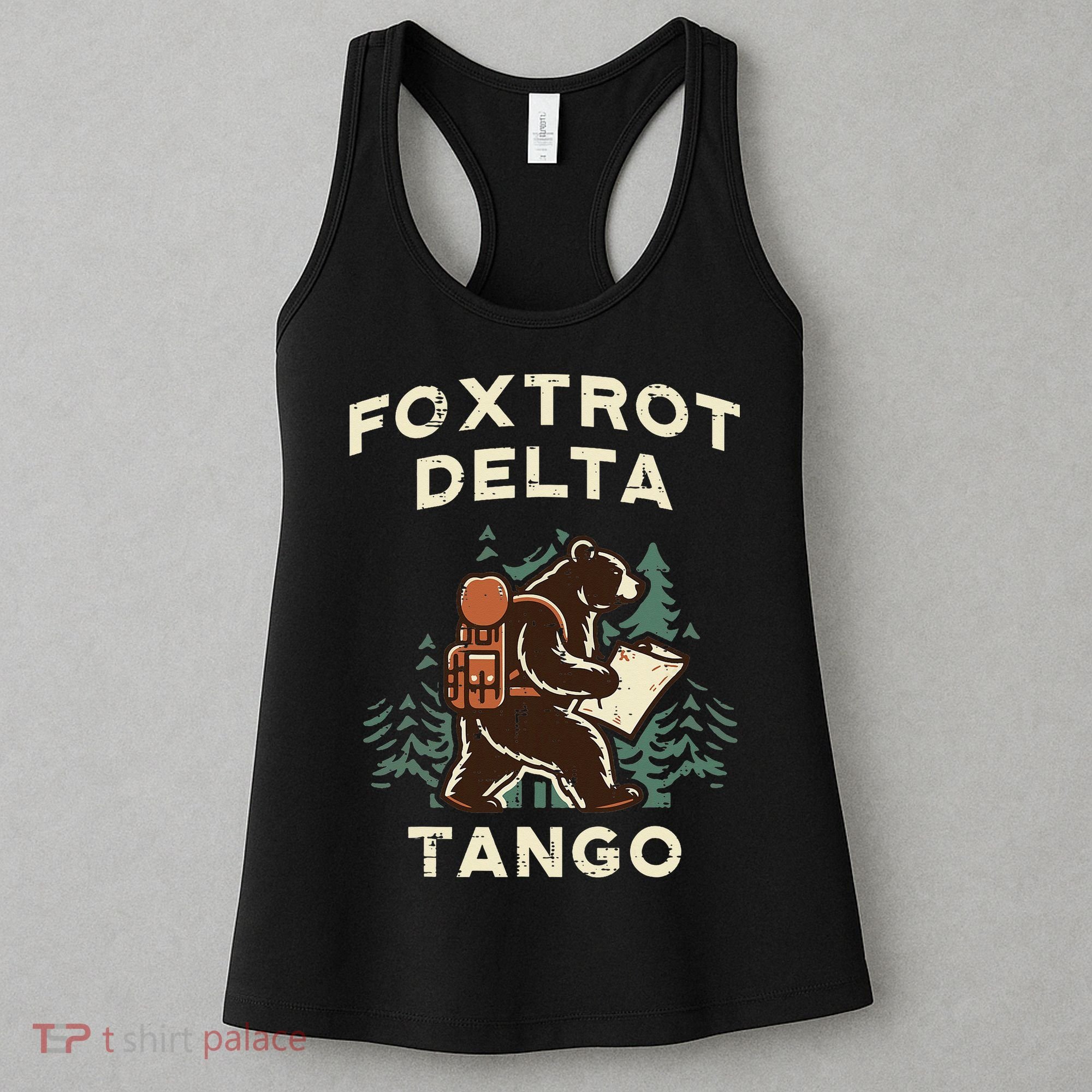 Protest Foxtrot Delta Tango Bear Resist Anti Women Women's Tank Top
