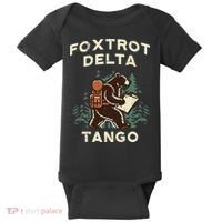 Protest Foxtrot Delta Tango Bear Resist Anti Women Baby Bodysuit thumb 0