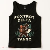 Protest Foxtrot Delta Tango Bear Resist Anti Women Tank Top thumb 2