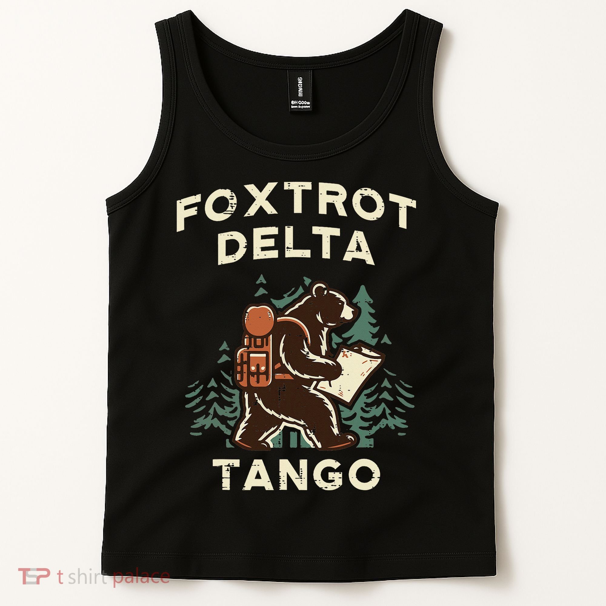 Protest Foxtrot Delta Tango Bear Resist Anti Women Tank Top