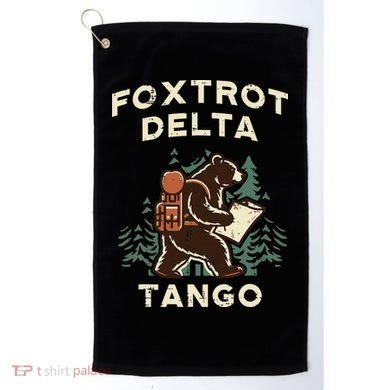 Protest Foxtrot Delta Tango Bear Resist Anti Women Golf Towel