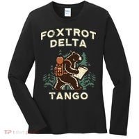 Protest Foxtrot Delta Tango Bear Resist Anti Women Women's Long Sleeve Shirt thumb 0