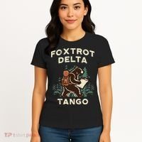 Protest Foxtrot Delta Tango Bear Resist Anti Women Women's T-Shirt thumb 4