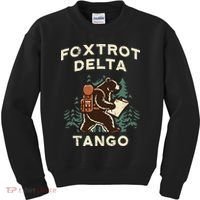 Protest Foxtrot Delta Tango Bear Resist Anti Women Kids Sweatshirt thumb 0
