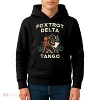 Protest Foxtrot Delta Tango Bear Resist Anti Women Kids Hoodie thumb 4