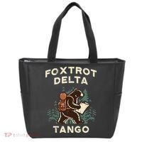 Protest Foxtrot Delta Tango Bear Resist Anti Women Tote Bag thumb 0