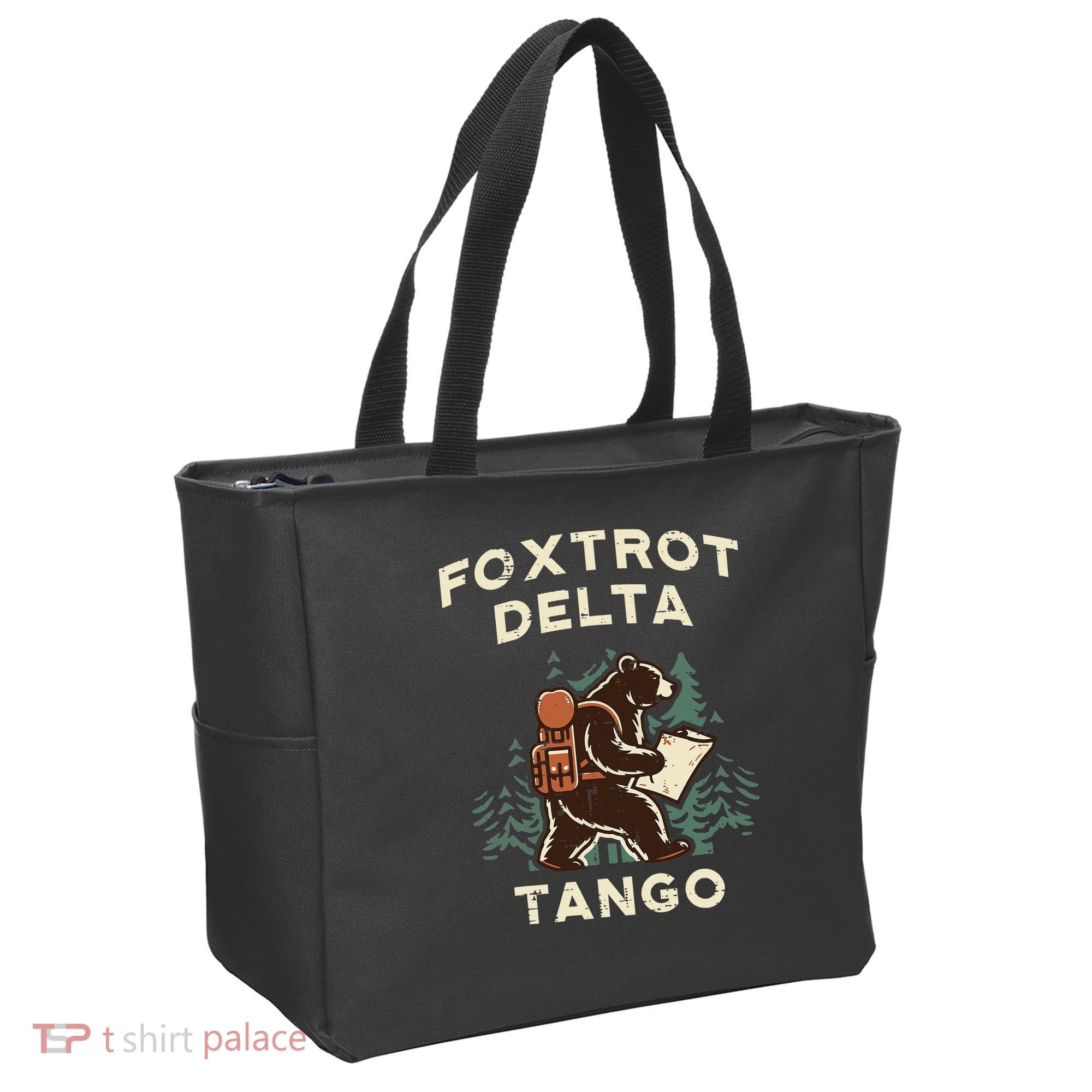 Protest Foxtrot Delta Tango Bear Resist Anti Women Tote Bag