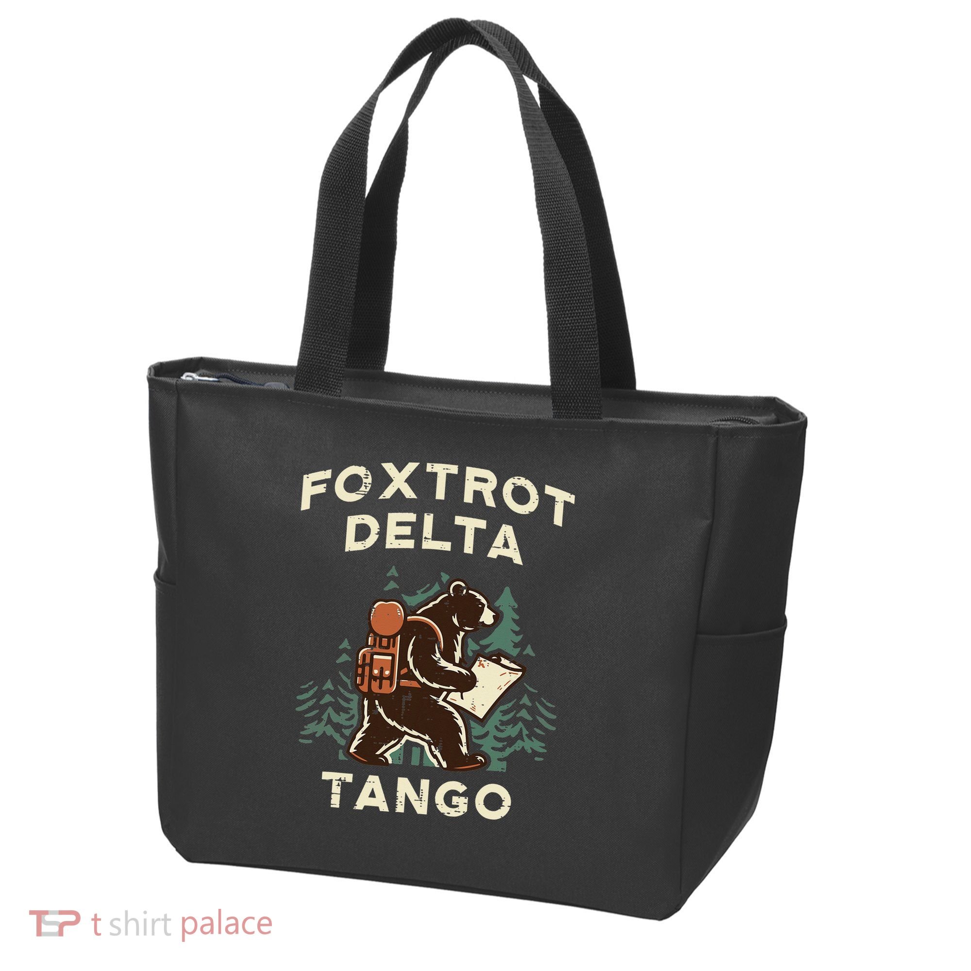 Protest Foxtrot Delta Tango Bear Resist Anti Women Tote Bag