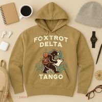 Protest Foxtrot Delta Tango Bear Resist Anti Women Hoodie thumb 3