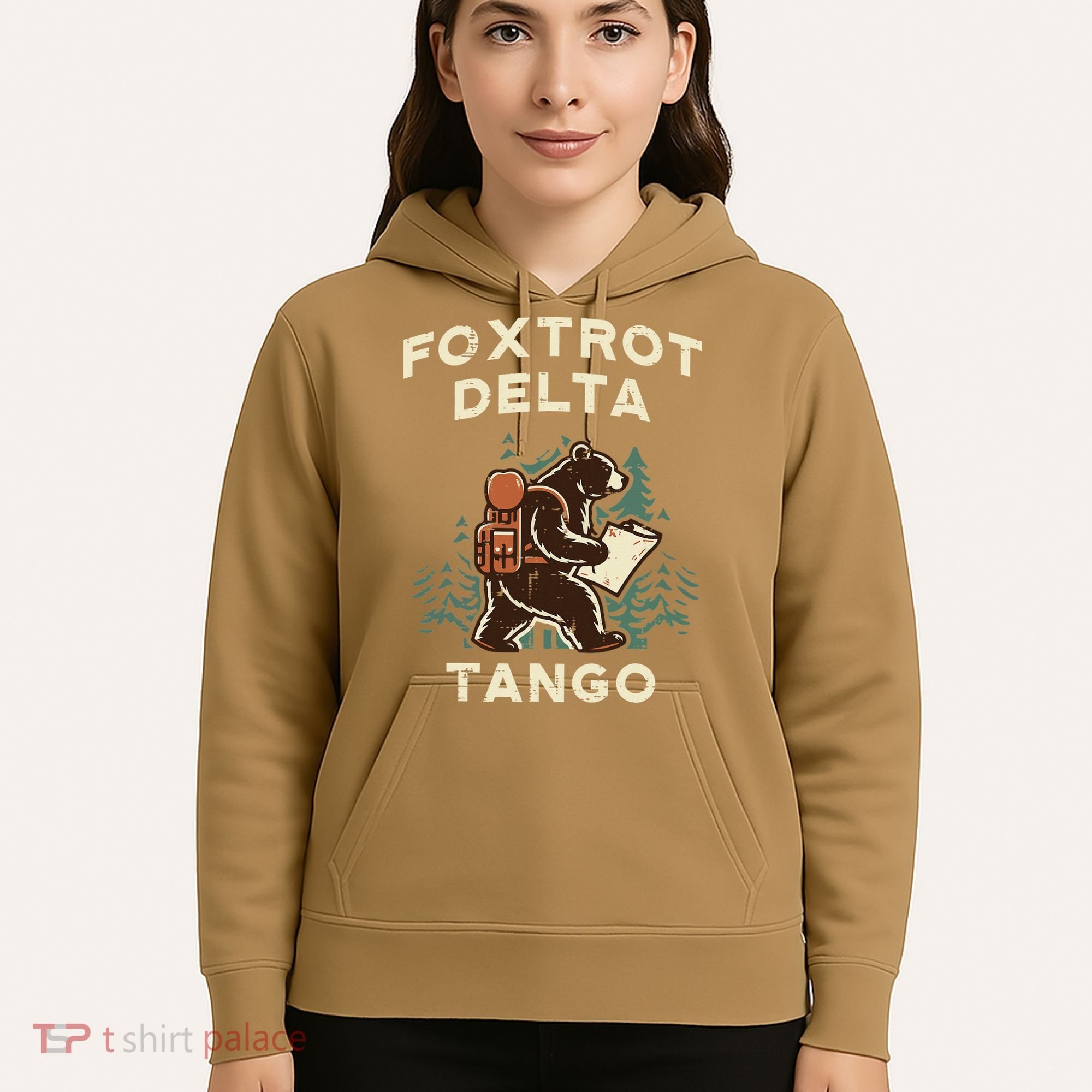 Protest Foxtrot Delta Tango Bear Resist Anti Women Hoodie