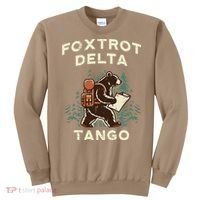 Protest Foxtrot Delta Tango Bear Resist Anti Women Sweatshirt thumb 0