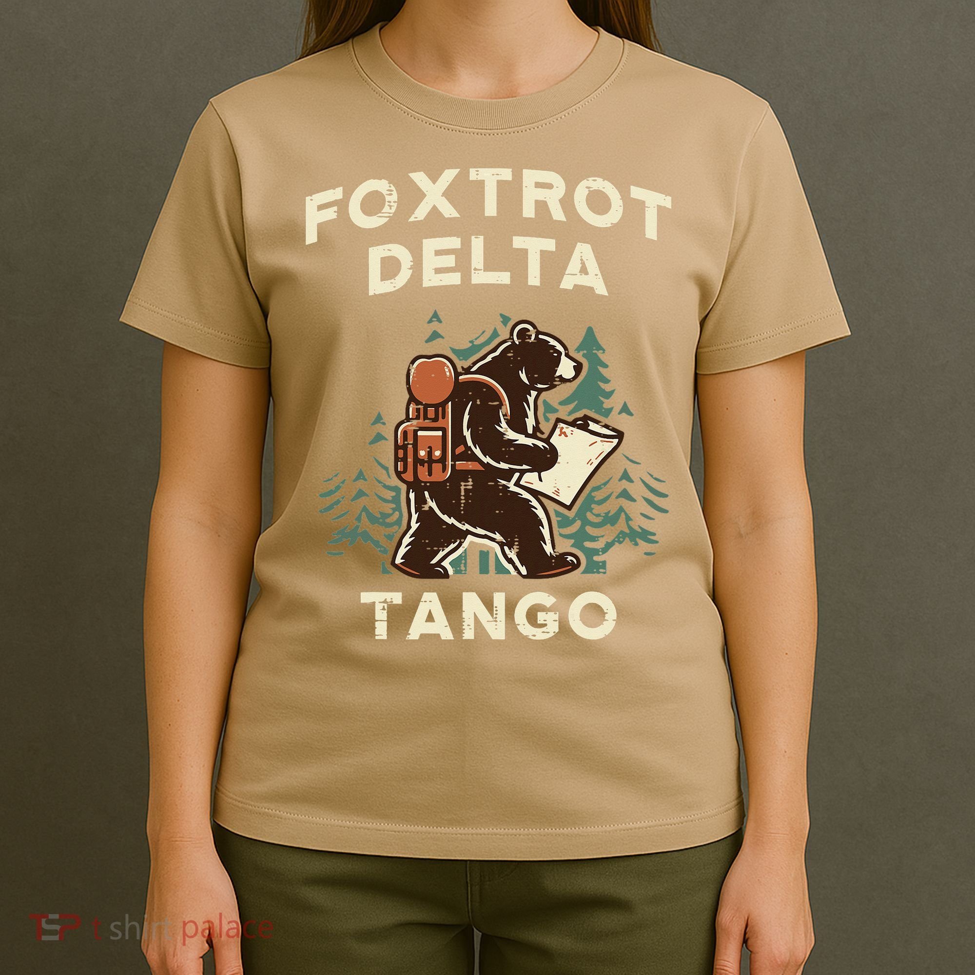 Protest Foxtrot Delta Tango Bear Resist Anti Women T-Shirt