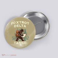 Protest Foxtrot Delta Tango Bear Resist Anti Women Button thumb 0