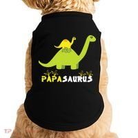 Papasaurus Funny Dinosaur Dad Papa Saurus Father's Day Doggie Tank thumb 0