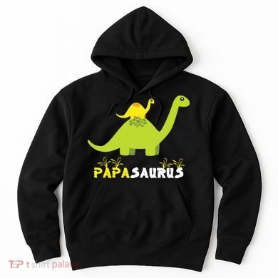 Papasaurus Funny Dinosaur Dad Papa Saurus Father's Day Hoodie