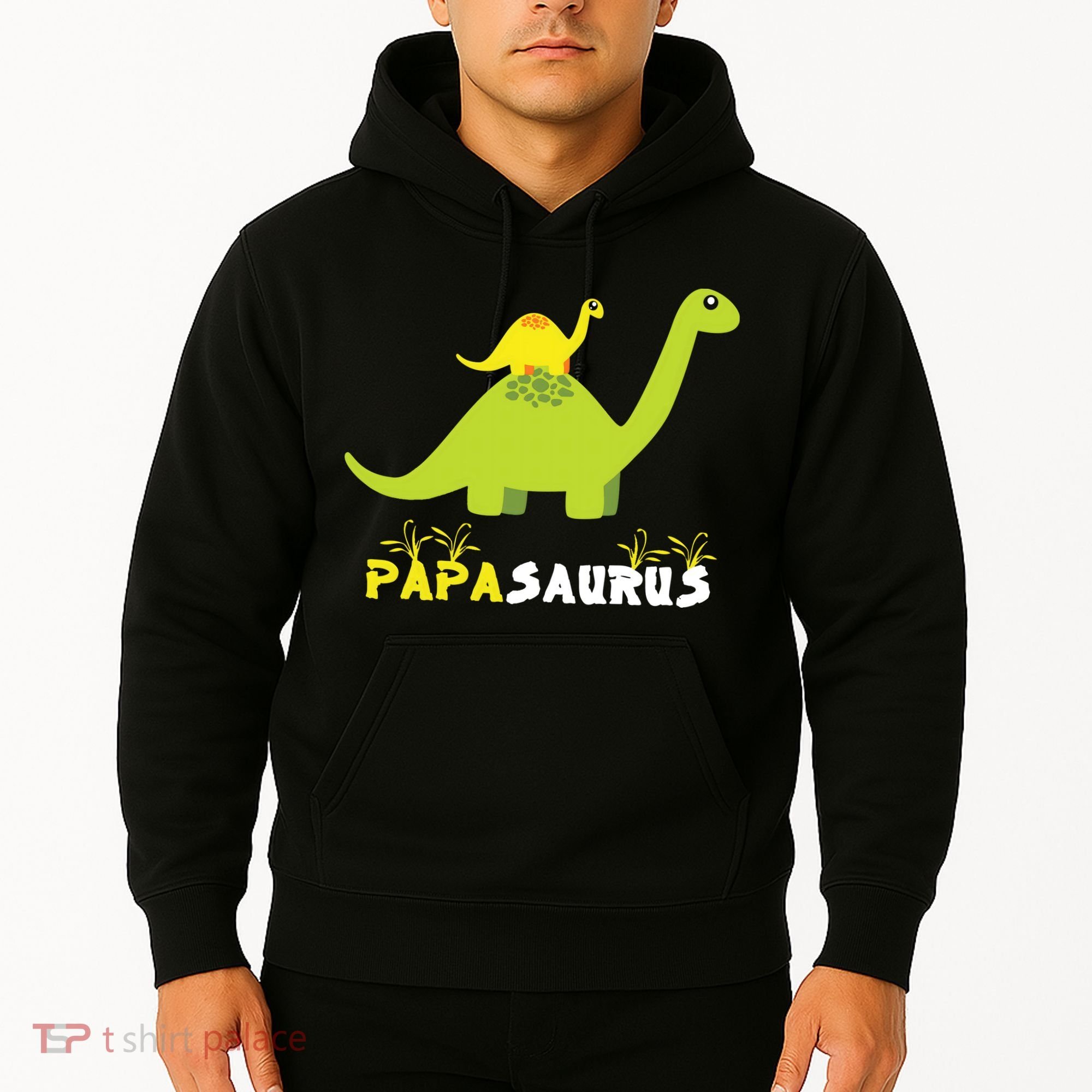 Papasaurus Funny Dinosaur Dad Papa Saurus Father's Day Hoodie