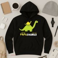 Papasaurus Funny Dinosaur Dad Papa Saurus Father's Day Hoodie thumb 3