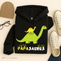 Papasaurus Funny Dinosaur Dad Papa Saurus Father's Day Hoodie thumb 4