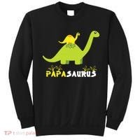 Papasaurus Funny Dinosaur Dad Papa Saurus Father's Day Sweatshirt thumb 0