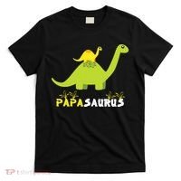 Papasaurus Funny Dinosaur Dad Papa Saurus Father's Day T-Shirt thumb 0