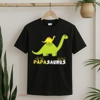 Papasaurus Funny Dinosaur Dad Papa Saurus Father's Day T-Shirt thumb 2