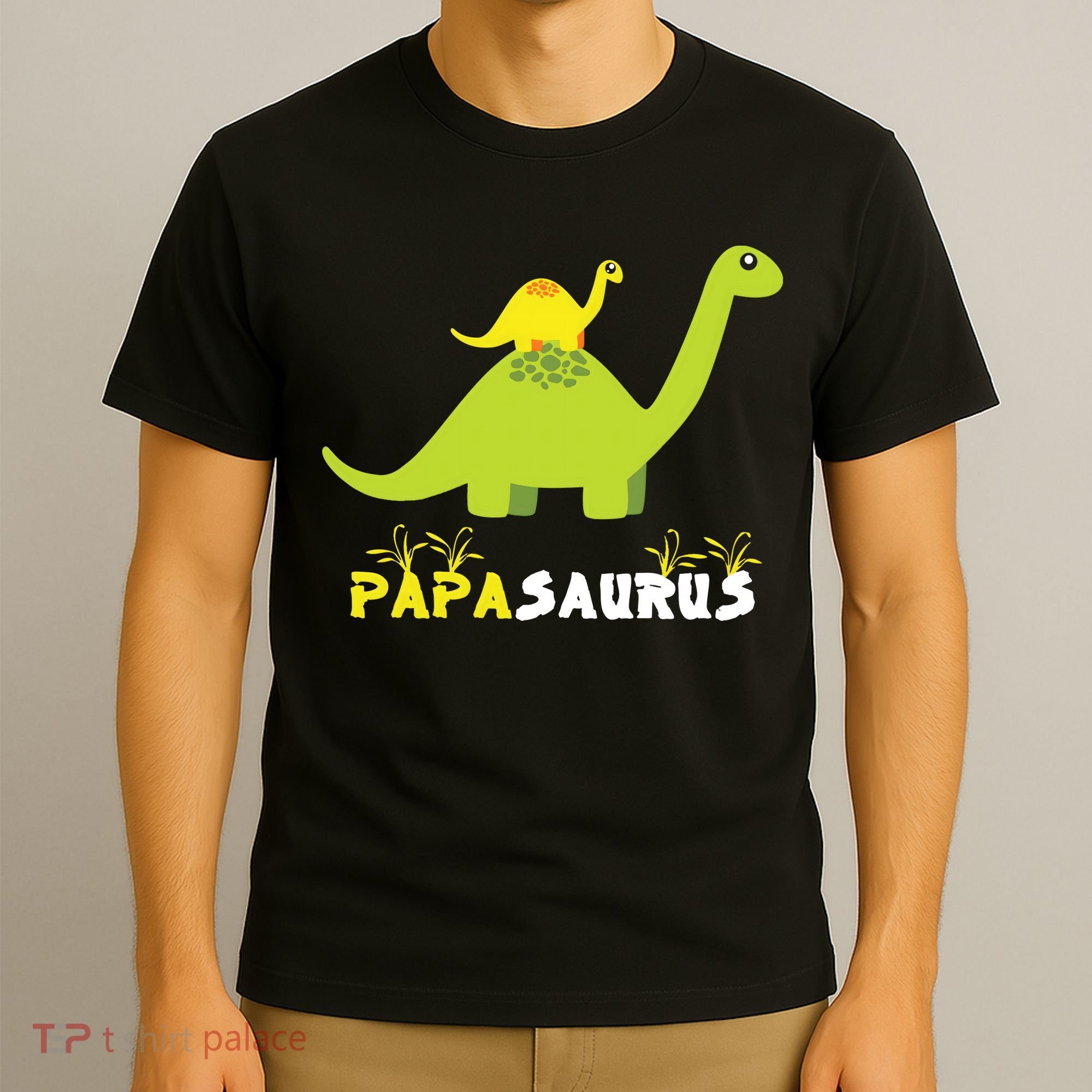 Papasaurus Funny Dinosaur Dad Papa Saurus Father's Day T-Shirt