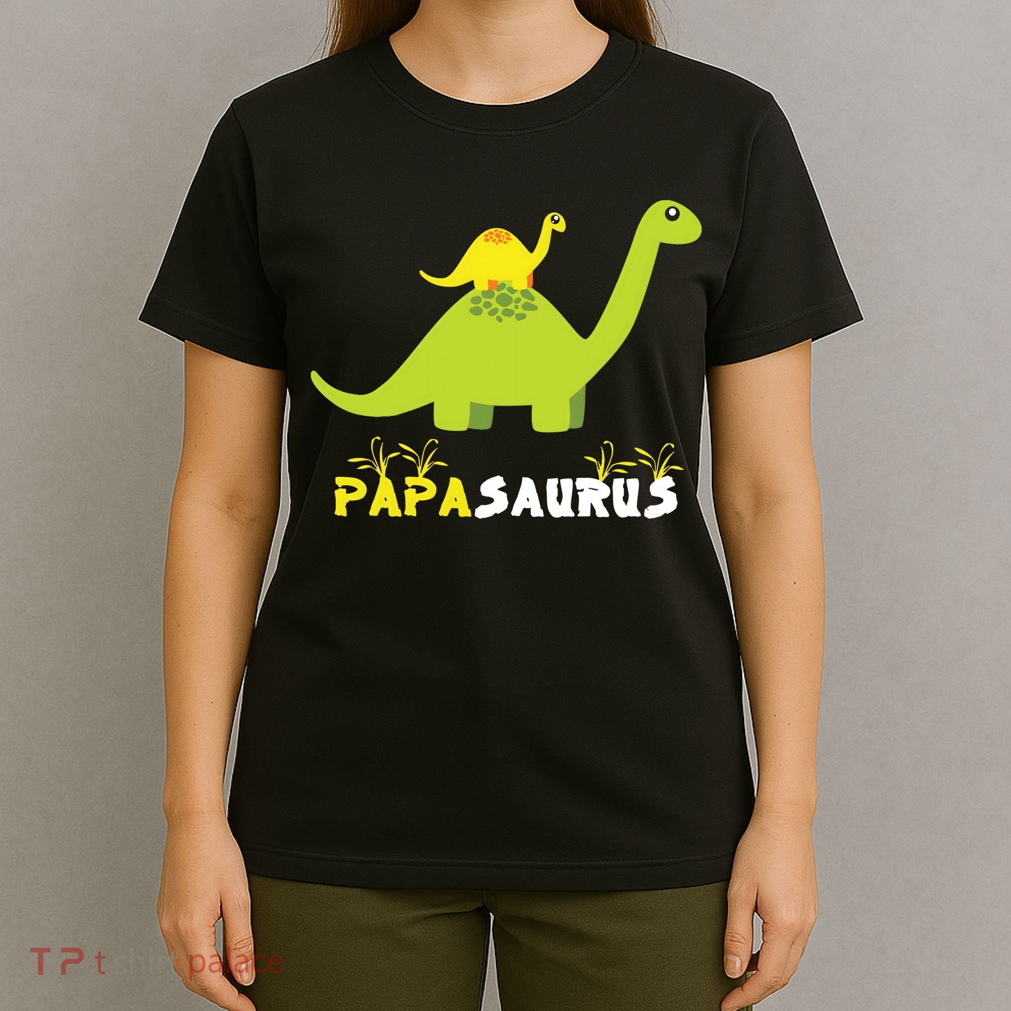 Papasaurus Funny Dinosaur Dad Papa Saurus Father's Day T-Shirt