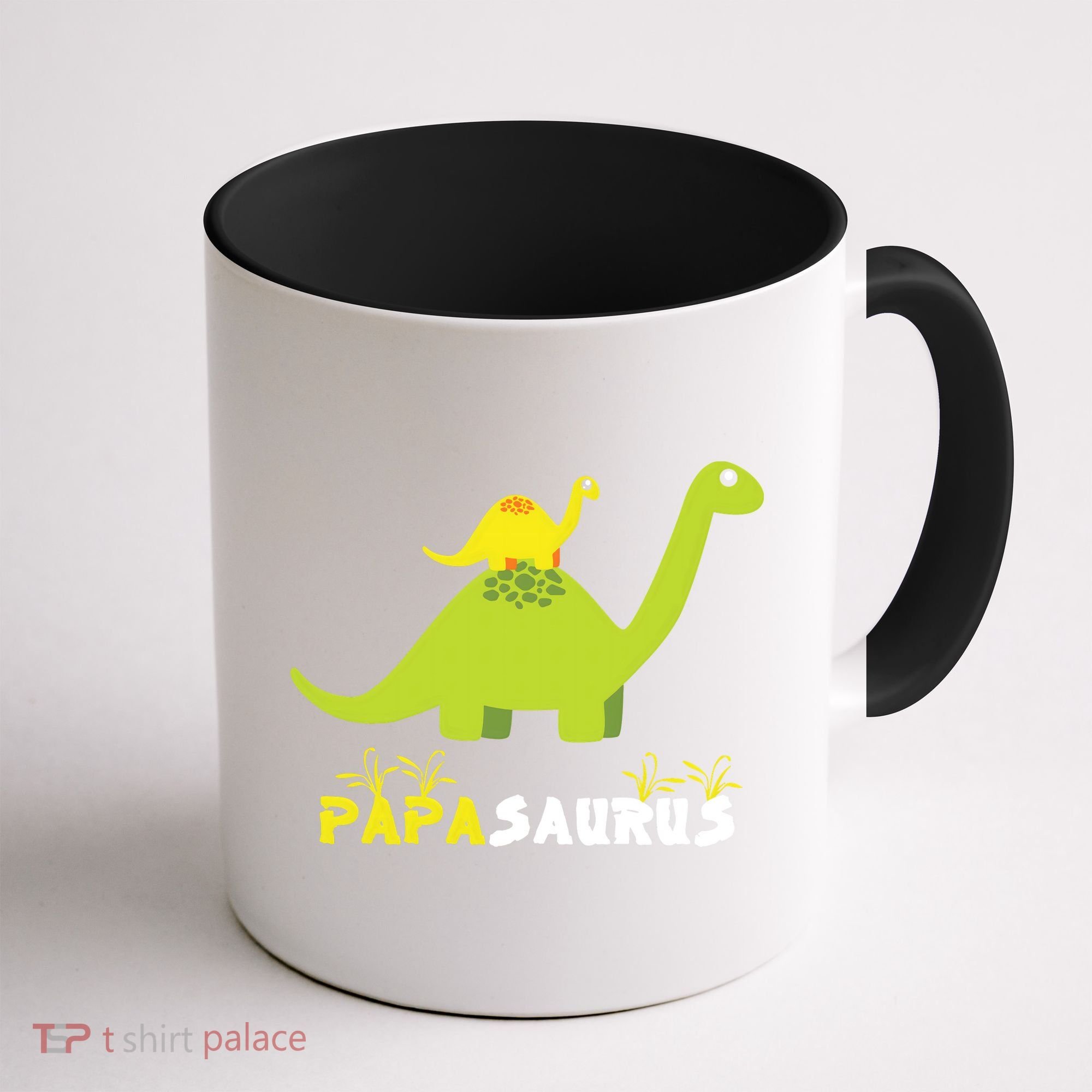 Papasaurus Funny Dinosaur Dad Papa Saurus Father's Day Coffee Mug