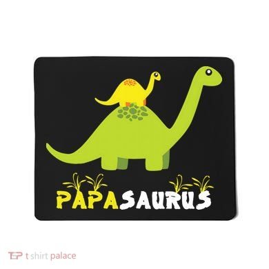 Papasaurus Funny Dinosaur Dad Papa Saurus Father's Day Mousepad