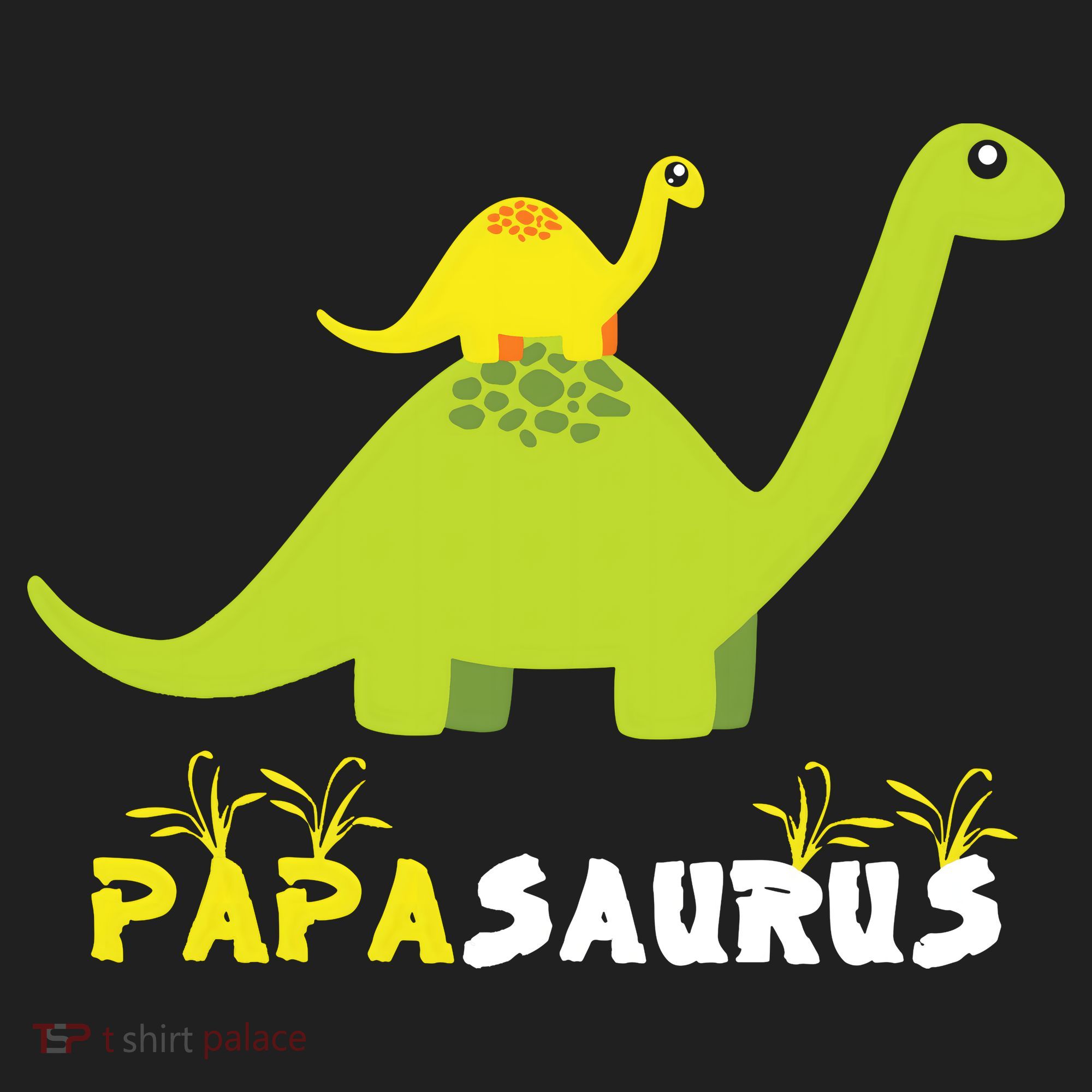Papasaurus Funny Dinosaur Dad Papa Saurus Father's Day Golf Towel