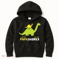 Papasaurus Funny Dinosaur Dad Papa Saurus Father's Day Kids Hoodie thumb 0
