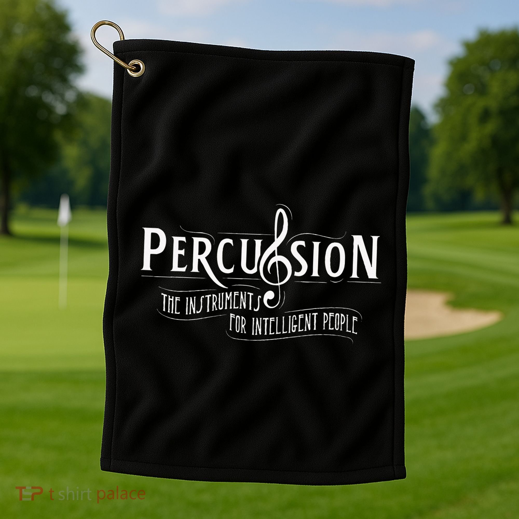 Percussion Funny Drummer Gifts Drummers Golf Towel