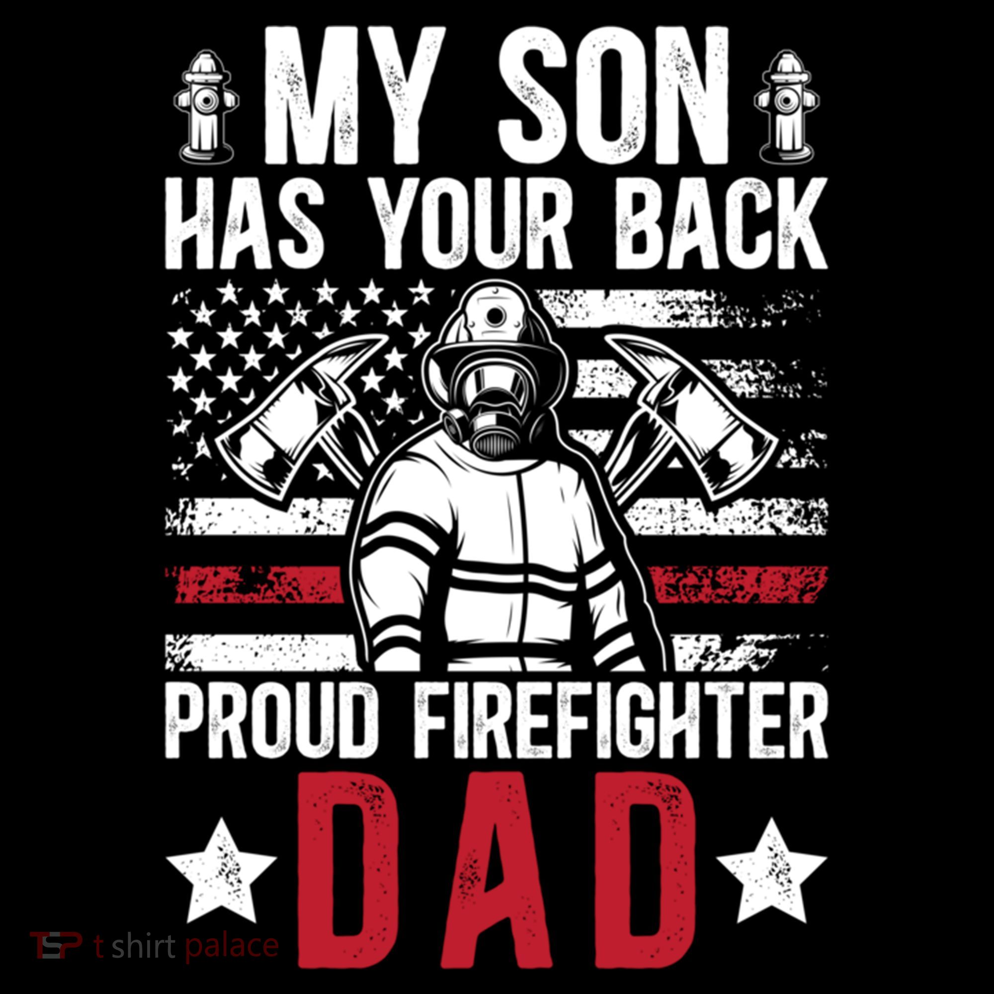 Proud Firefighter Dad Of A Firefighter Father Fire Dad Meaningful Gift Coffee Mug