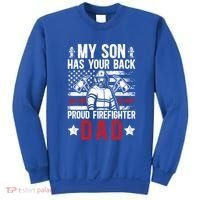 Proud Firefighter Dad Of A Firefighter Father Fire Dad Meaningful Gift Sweatshirt thumb 0