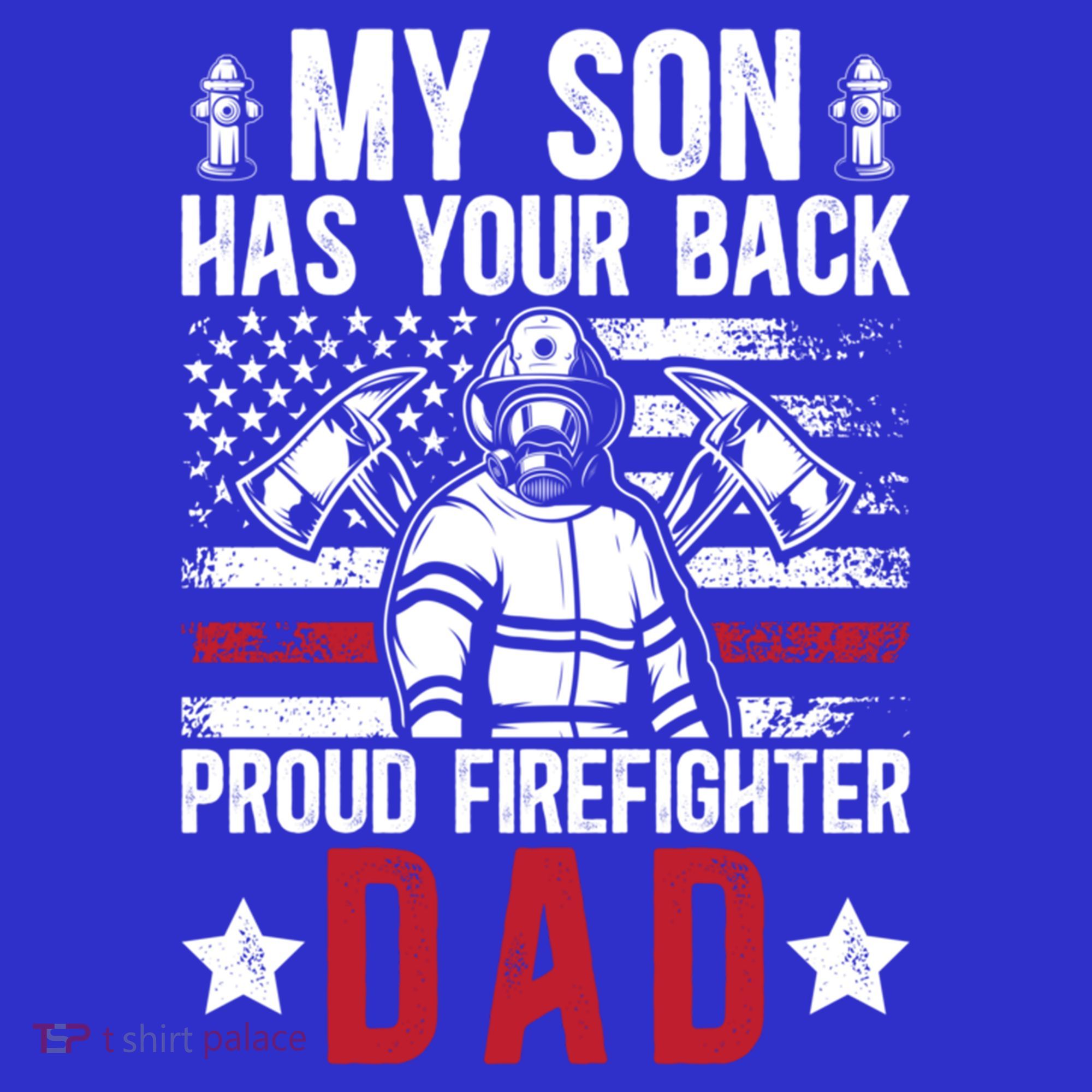 Proud Firefighter Dad Of A Firefighter Father Fire Dad Meaningful Gift Mousepad