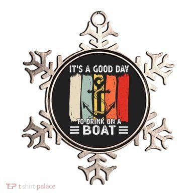 Pontoon Funny Drinking ItS A Good Day To Drink On A Boat Ornament