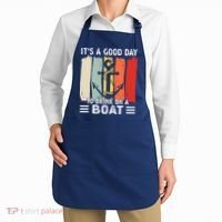 Pontoon Funny Drinking ItS A Good Day To Drink On A Boat Apron thumb 2