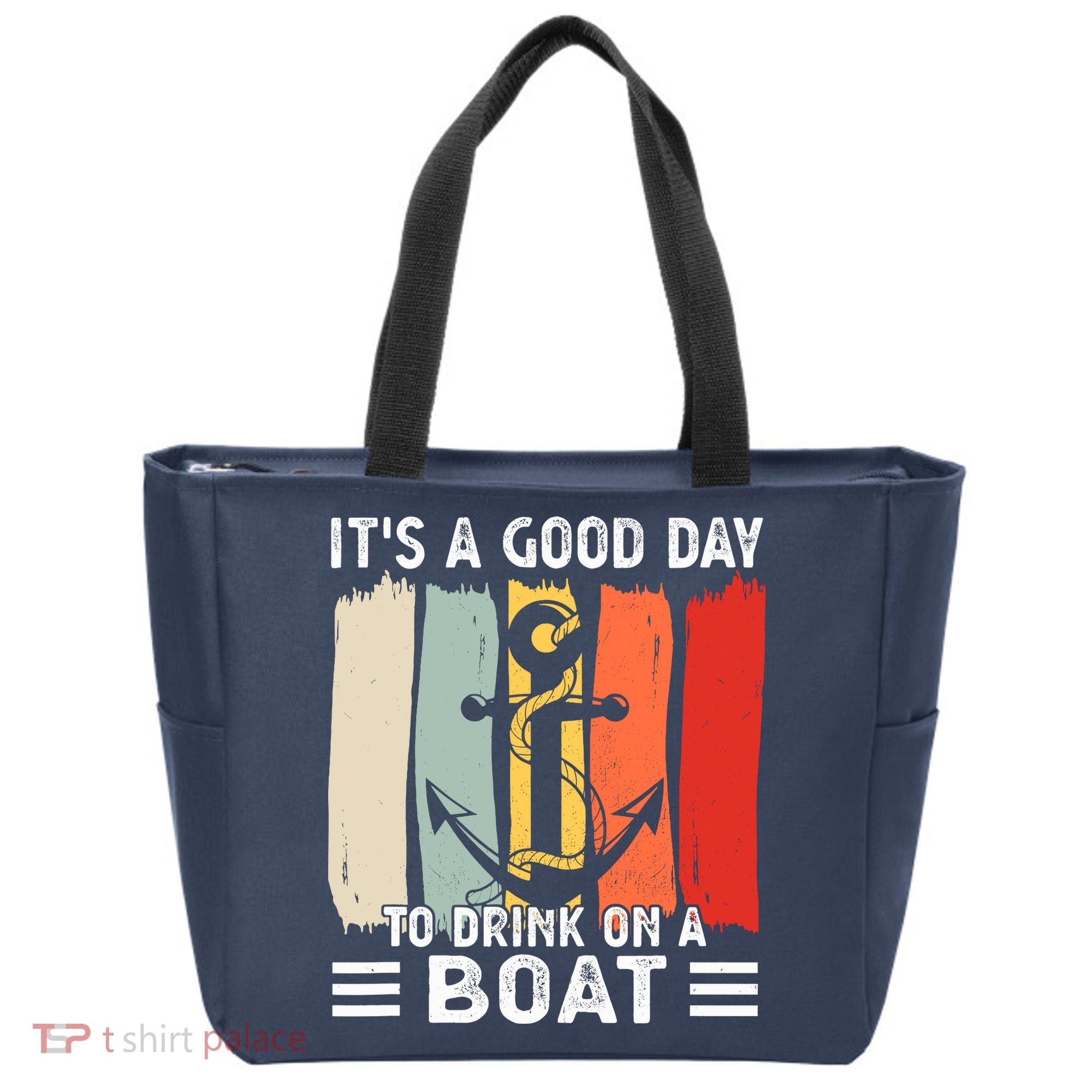 Pontoon Funny Drinking ItS A Good Day To Drink On A Boat Tote Bag