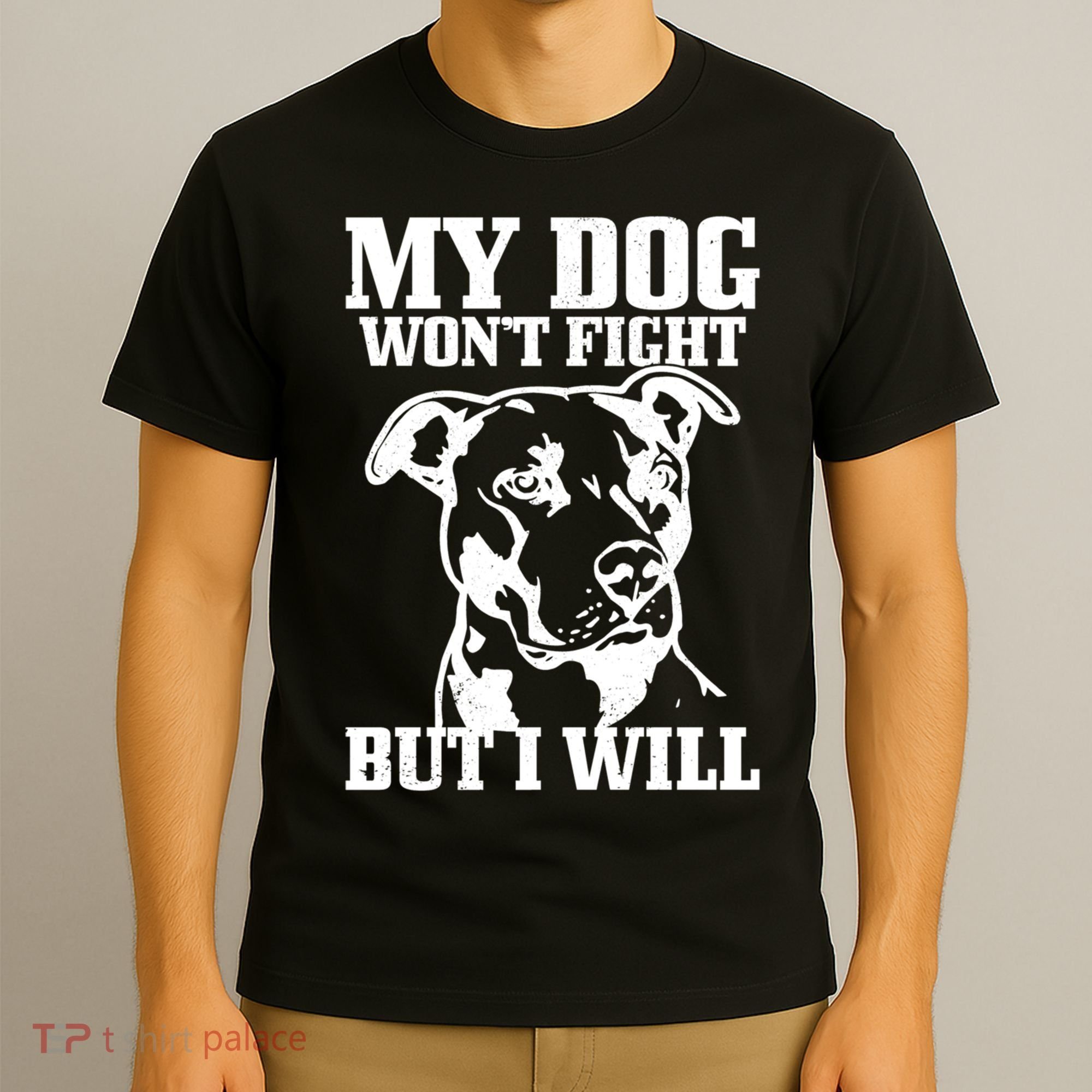 Pitbull Funny Dog Pitbull Mom Pitbull Dad Cute Gift T-Shirt