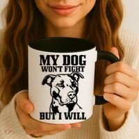 Pitbull Funny Dog Pitbull Mom Pitbull Dad Cute Gift Coffee Mug thumb 3