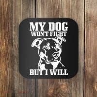 Pitbull Funny Dog Pitbull Mom Pitbull Dad Cute Gift Coaster thumb 0