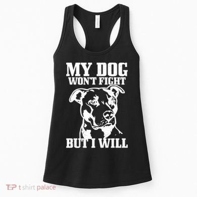 Pitbull Funny Dog Pitbull Mom Pitbull Dad Cute Gift Women's Tank Top