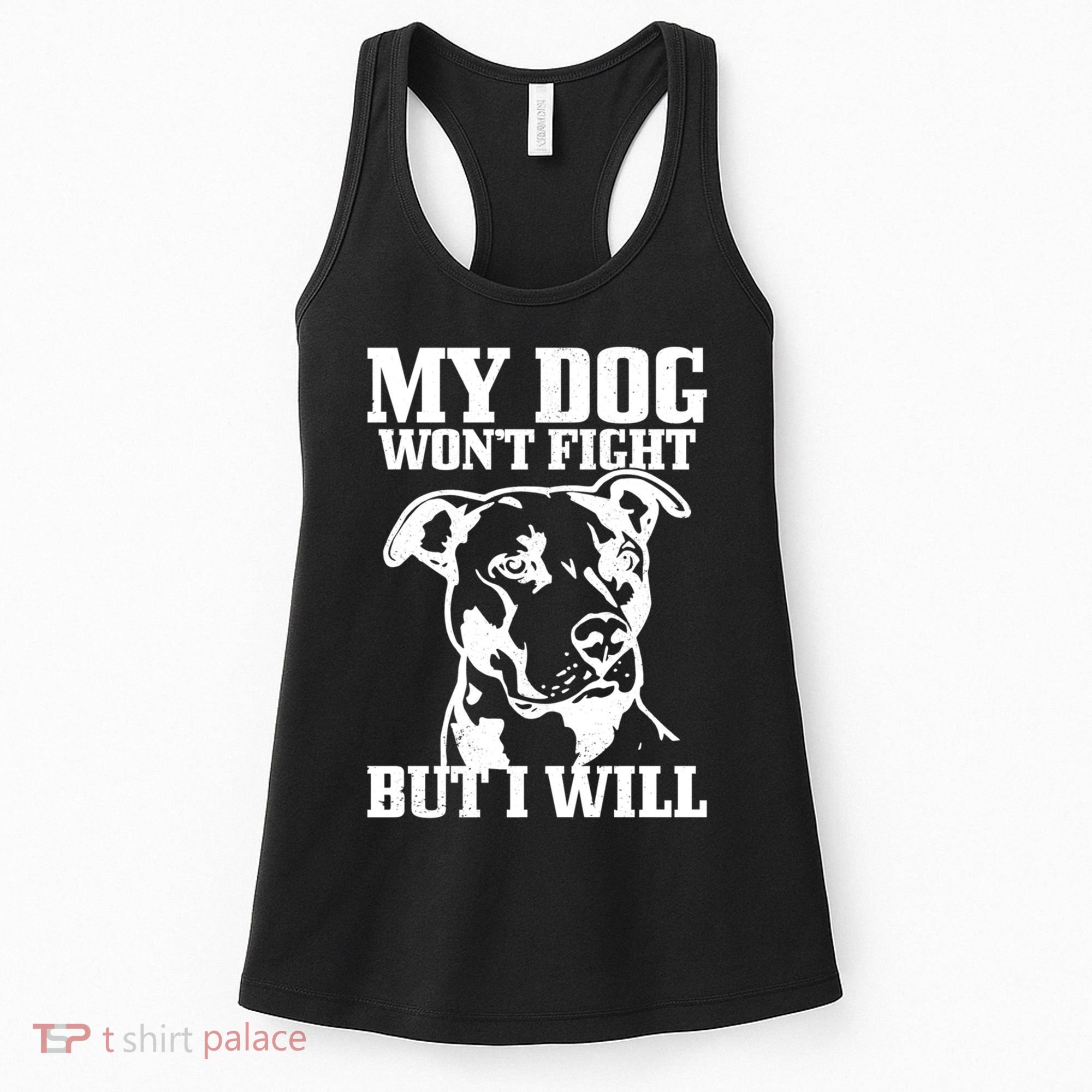 Pitbull Funny Dog Pitbull Mom Pitbull Dad Cute Gift Women's Tank Top
