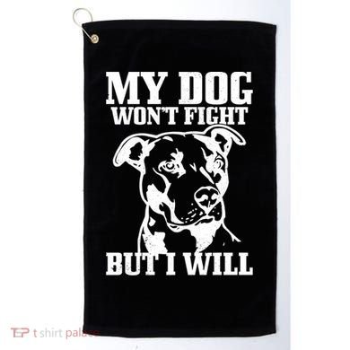 Pitbull Funny Dog Pitbull Mom Pitbull Dad Cute Gift Golf Towel