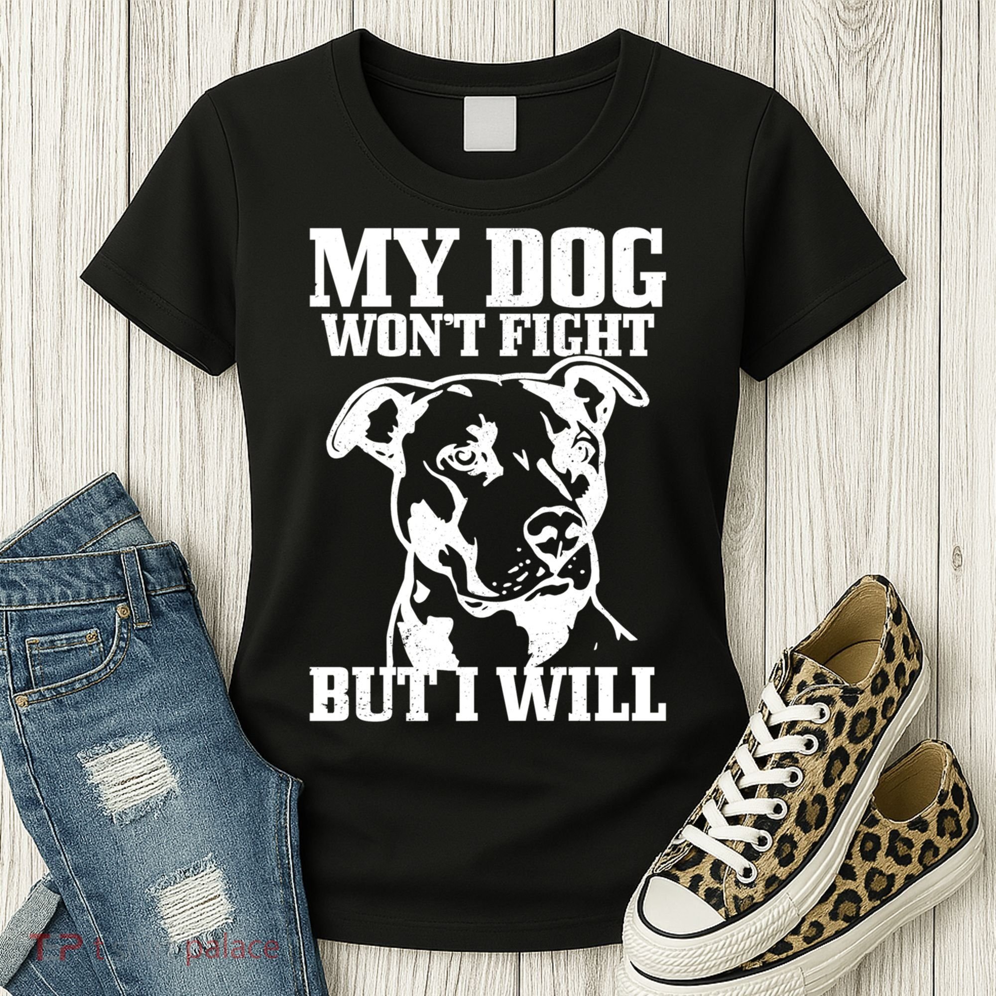 Pitbull Funny Dog Pitbull Mom Pitbull Dad Cute Gift Women's T-Shirt
