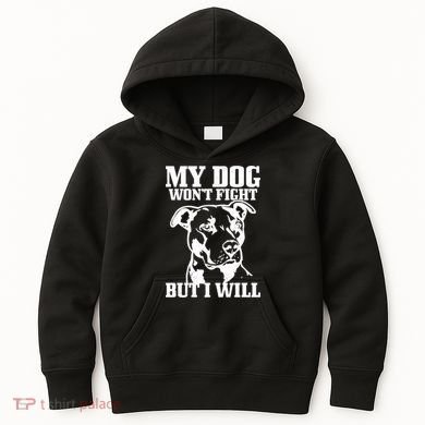 Pitbull Funny Dog Pitbull Mom Pitbull Dad Cute Gift Kids Hoodie