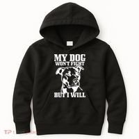 Pitbull Funny Dog Pitbull Mom Pitbull Dad Cute Gift Kids Hoodie thumb 0